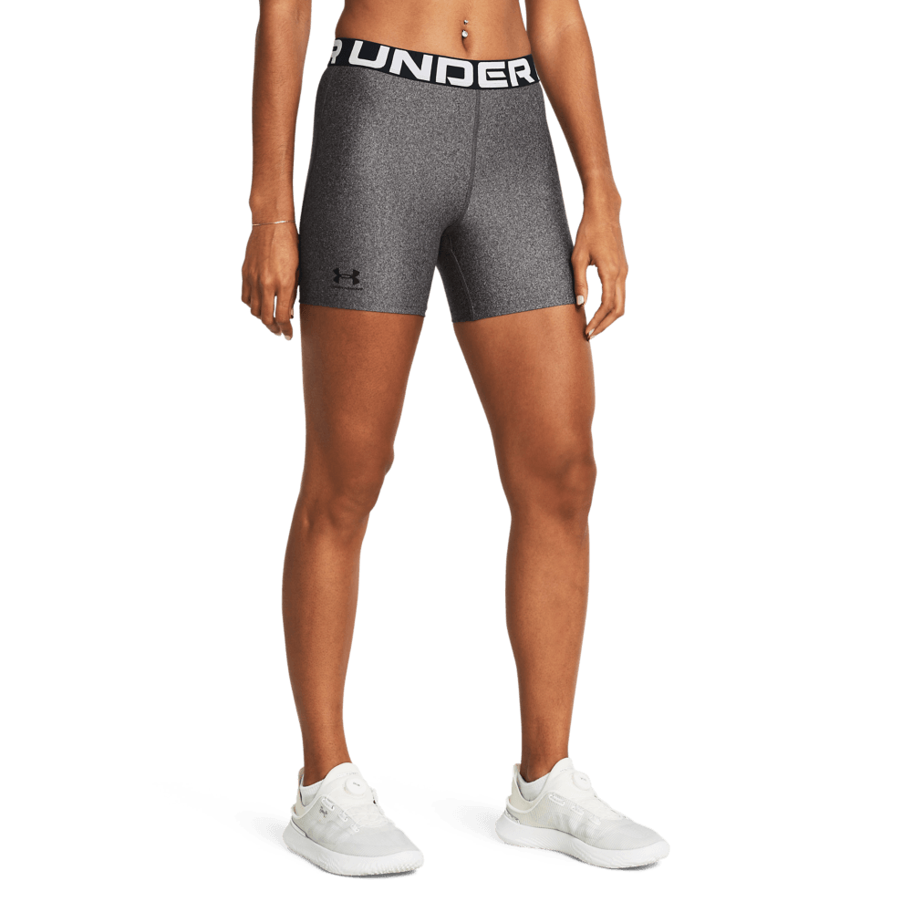 Under Armour Ua Hg Authentics Middy  Pantalonetas Gris De Mujer Para Entrenamiento