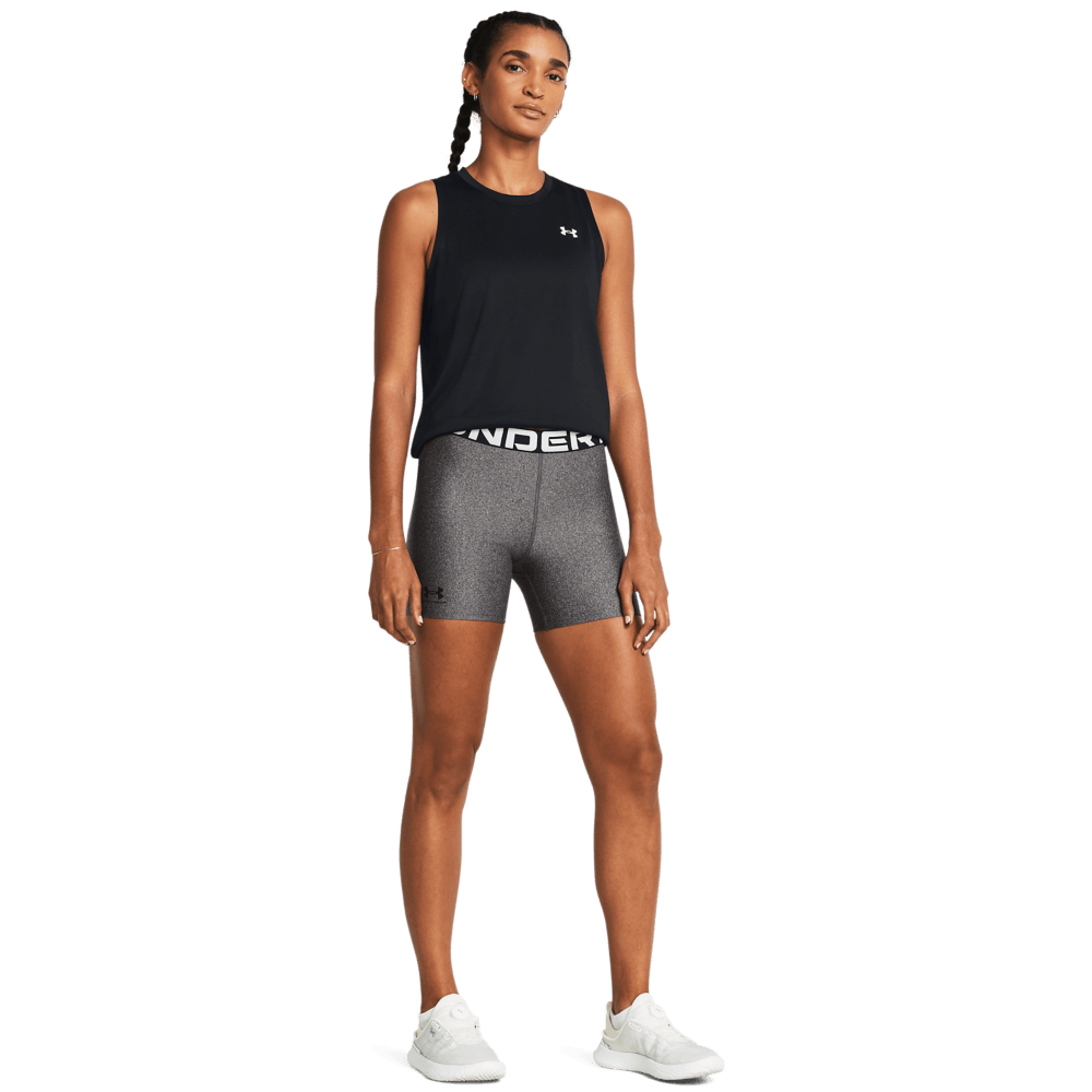 Under Armour Ua Hg Authentics Middy  Pantalonetas Gris De Mujer Para Entrenamiento