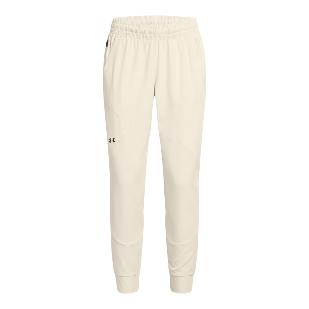 UA Unstoppable Jogger Pantalón blanco de mujer para entrenamiento