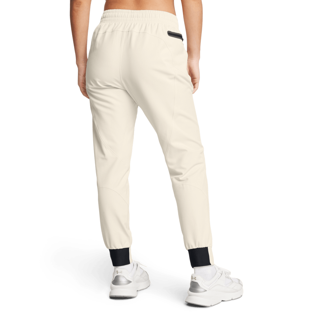 UA Unstoppable Jogger Pantalón blanco de mujer para entrenamiento