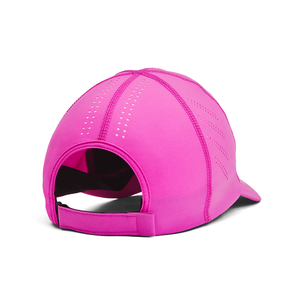 UA So-Chill Launch Adj Gorra rosado de mujer para correr
